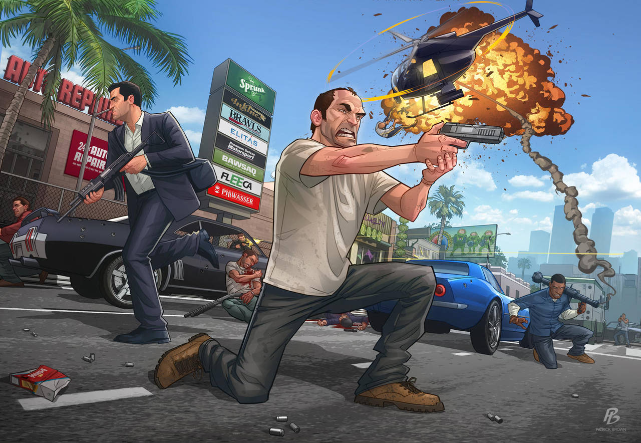 GTA V - Launch piece by PatrickBrown