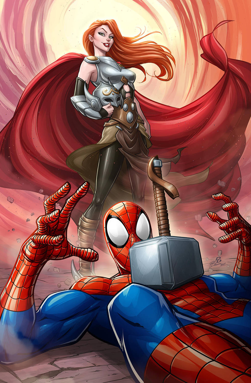 The Mighty Thor #20 cover by PatrickBrown