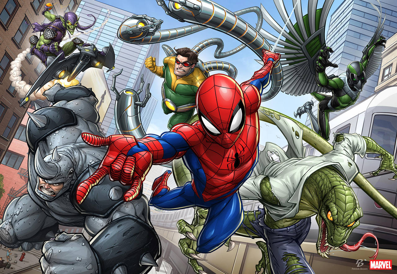 Spider-man chase by PatrickBrown