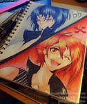 SpeedArt: Idolish7 - Riku and Iori by MissKilvas