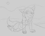 Lupa shade Sketch by W0lfmare