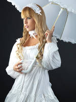 Tanit-Isis White Lolita Portrait by tanit-isis-stock