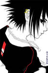 gangsta Sasuke by hakumo