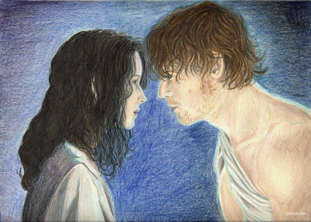 Claire and Jamie Pencils 300 by melzilla