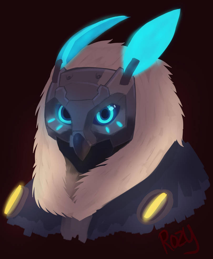 Overwatch Ana Snow Owl By Rozupandy On Deviantart