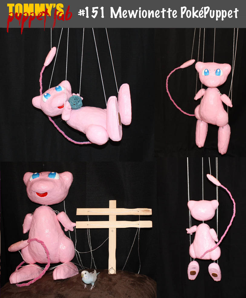 Mew Marionette Puppet (tutorial available) by TommyGK