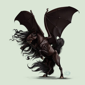 Thestral - Sombral by Lunewen