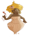 Banana-chocolate cupcake by Caravaggia