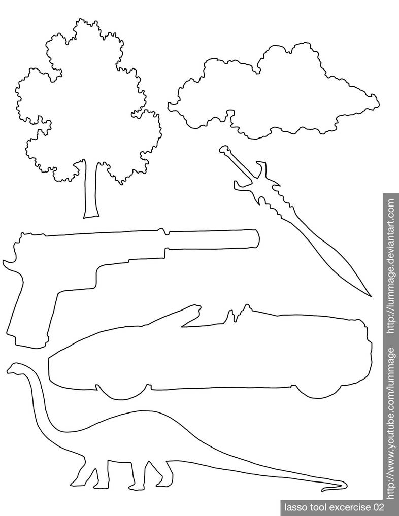 Lasso Tool Exercise 02 by lummage