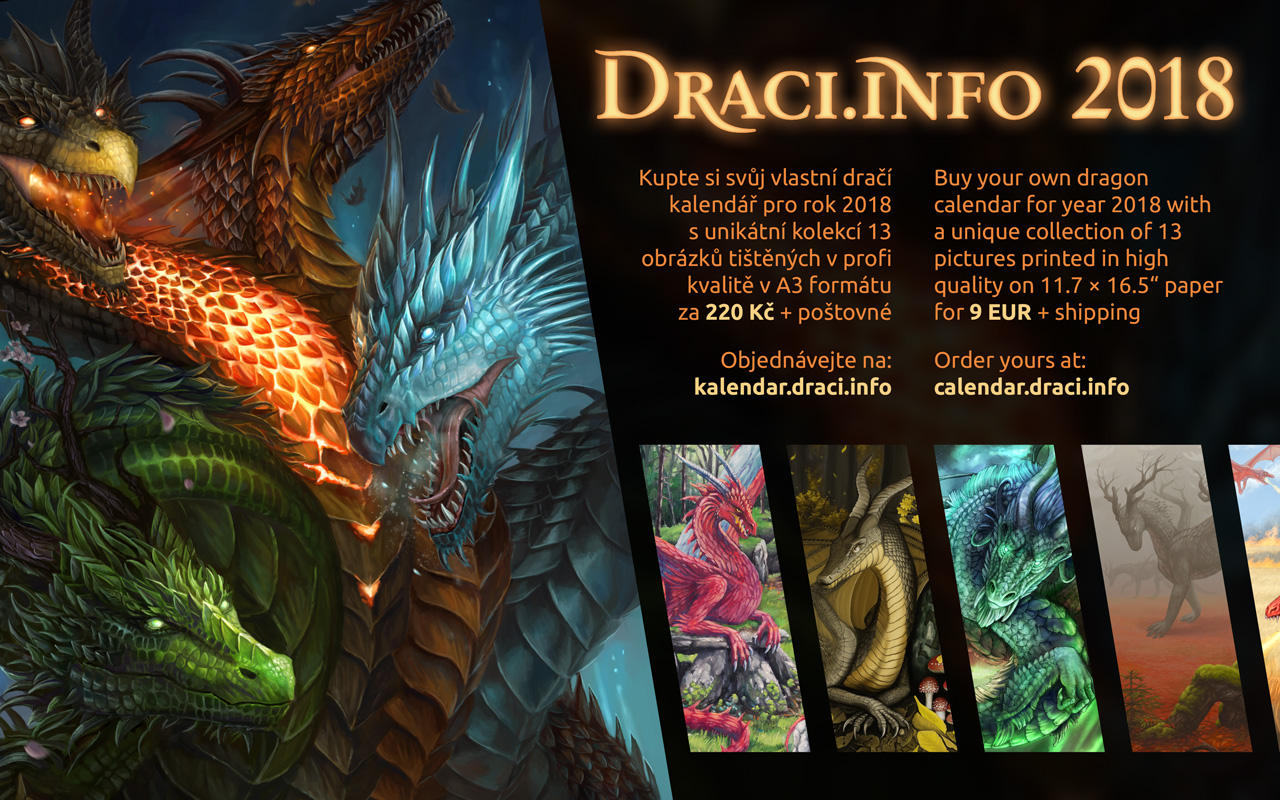 Draci.info Calendar 2018 by Dragarta