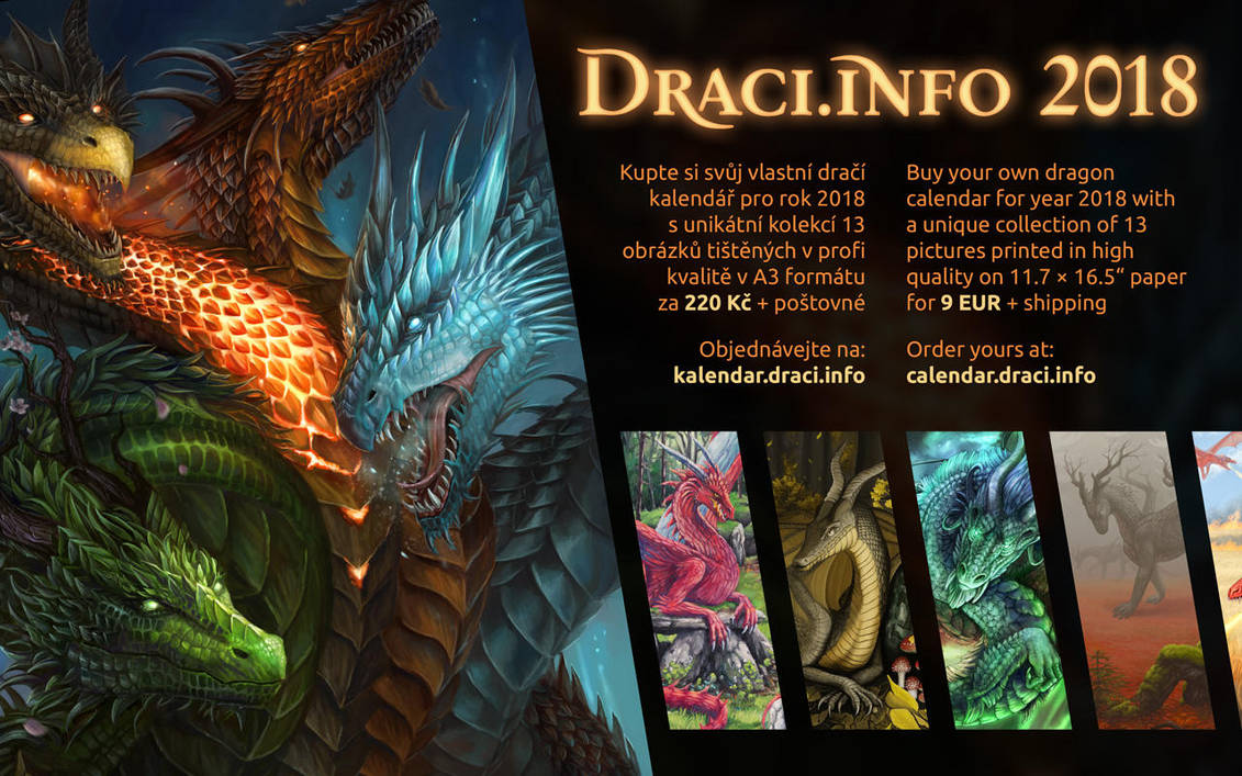 Draci.info Calendar 2018 by Dragarta