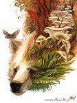Autumn spirit bear by Sunima