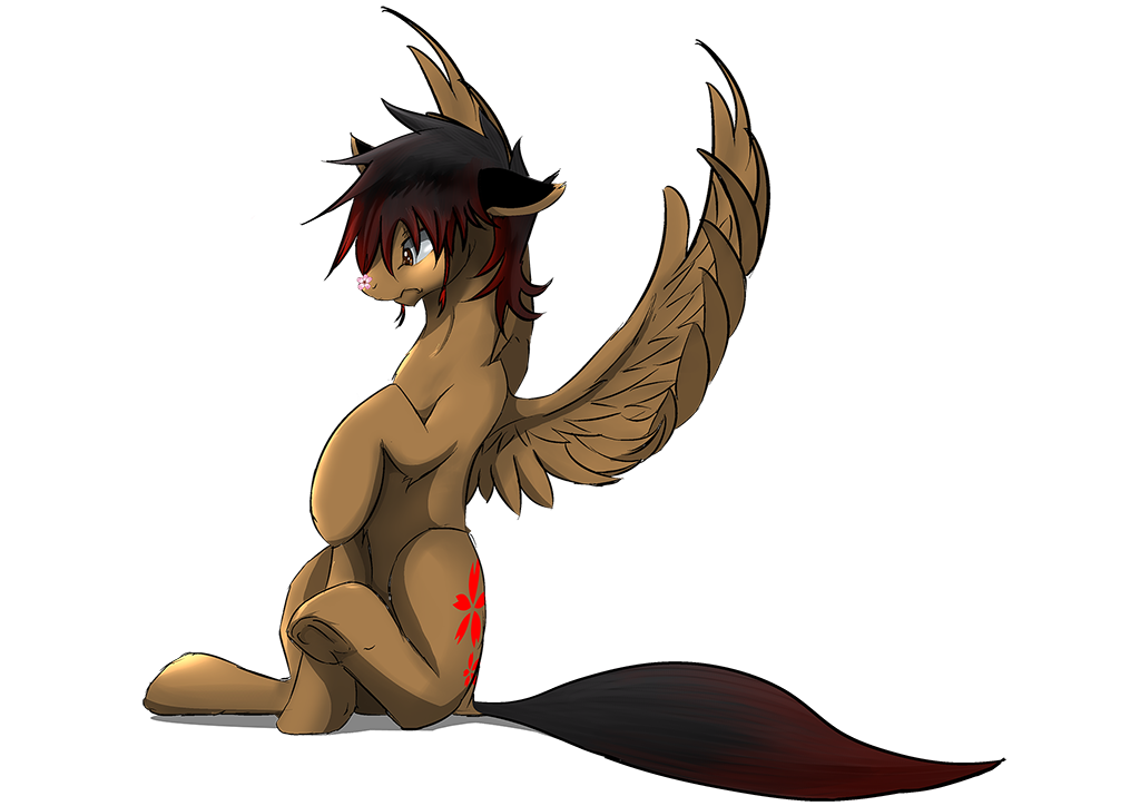 Flower On Meh Nose by SakuraCheetah Flower On Meh Nose by SakuraCheetah