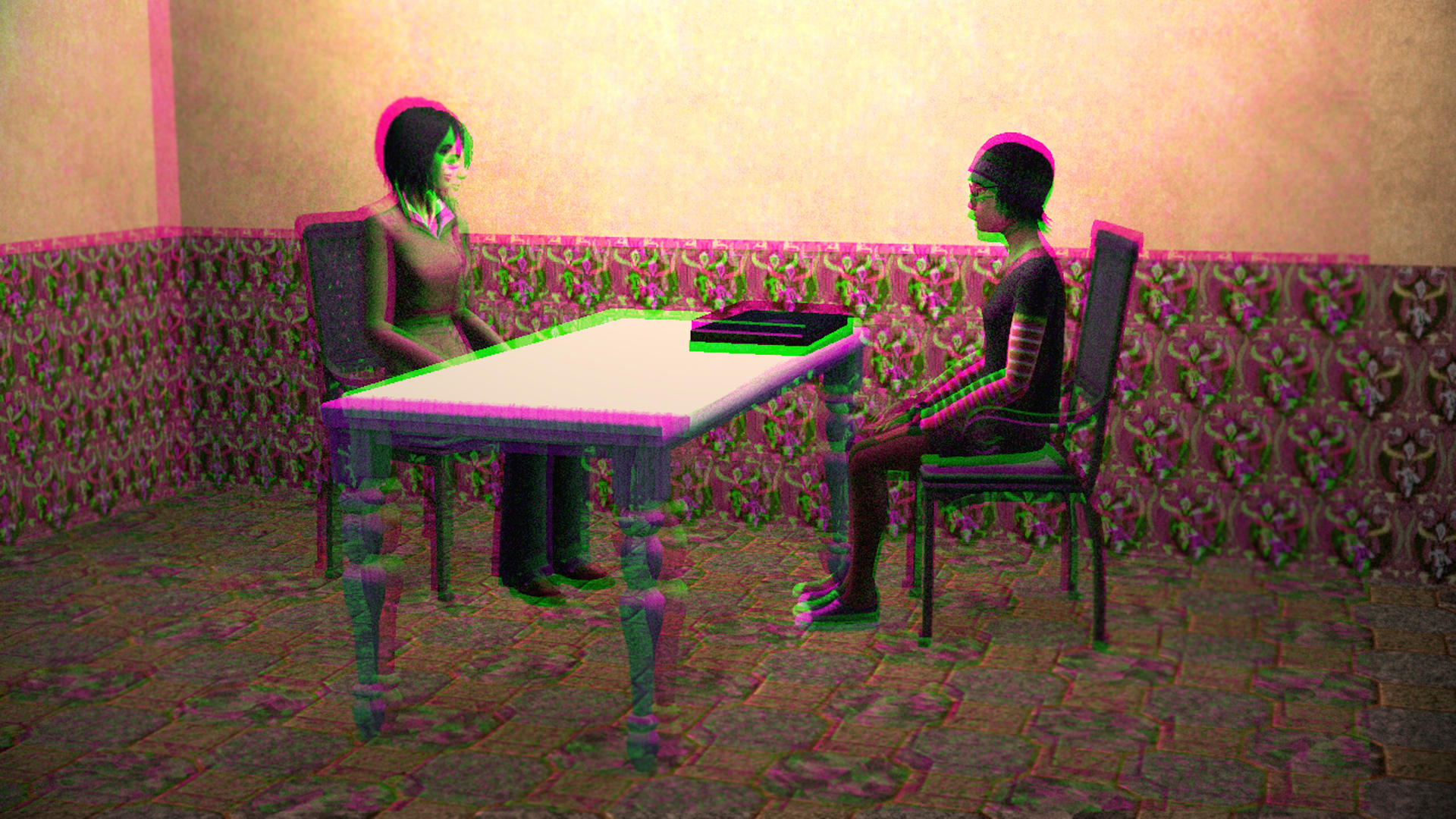 Together, We Will Catch Them 3D Green-Magenta by BulldozerIvan
