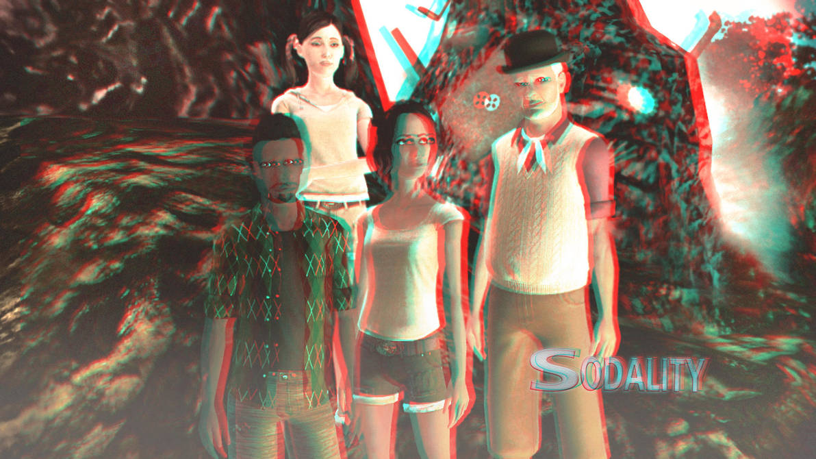 Sodality Season 1 Wallpaper 3D Red-Cyan by BulldozerIvan