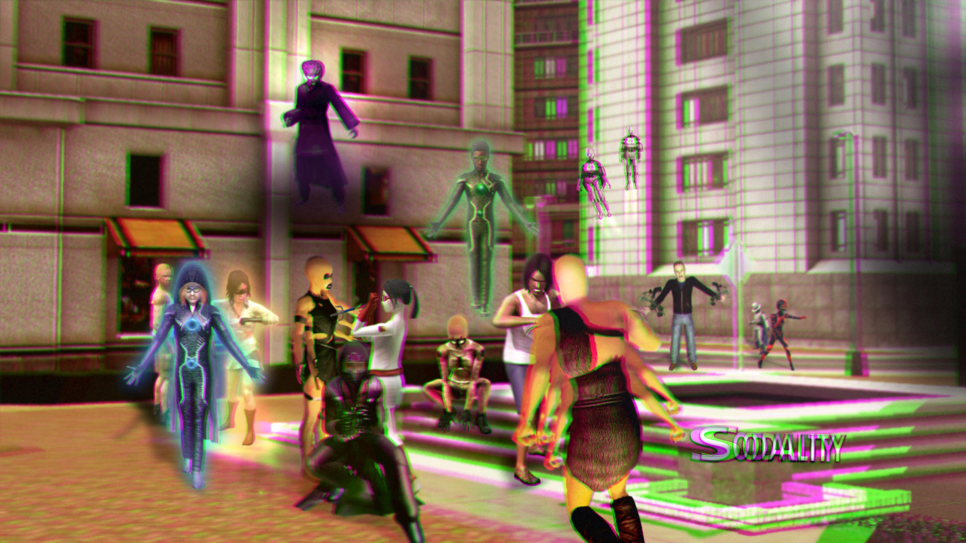 Sodality Season 4 Wallpaper 3D Green-Magenta by BulldozerIvan