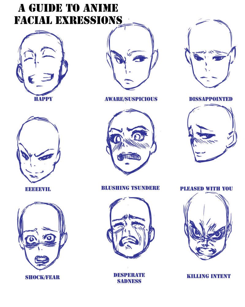 Anime Expressions By Aarokilla On Deviantart