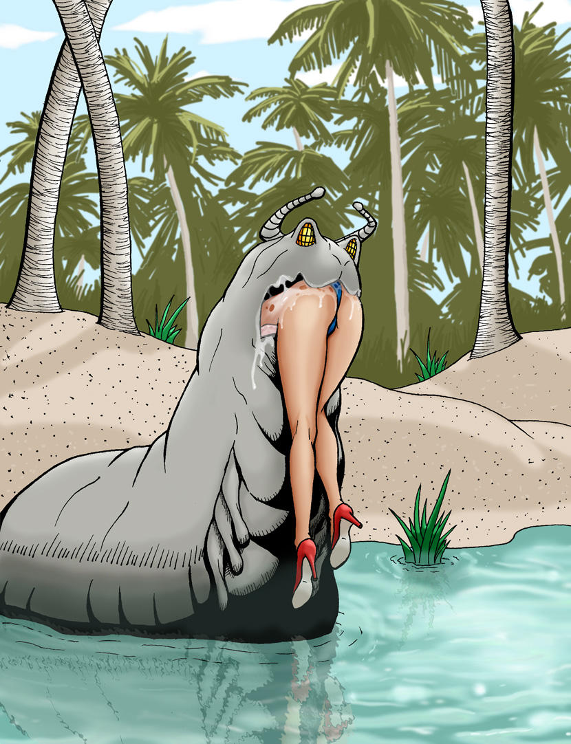 swamp slug eats bikini model by wildpegasus13