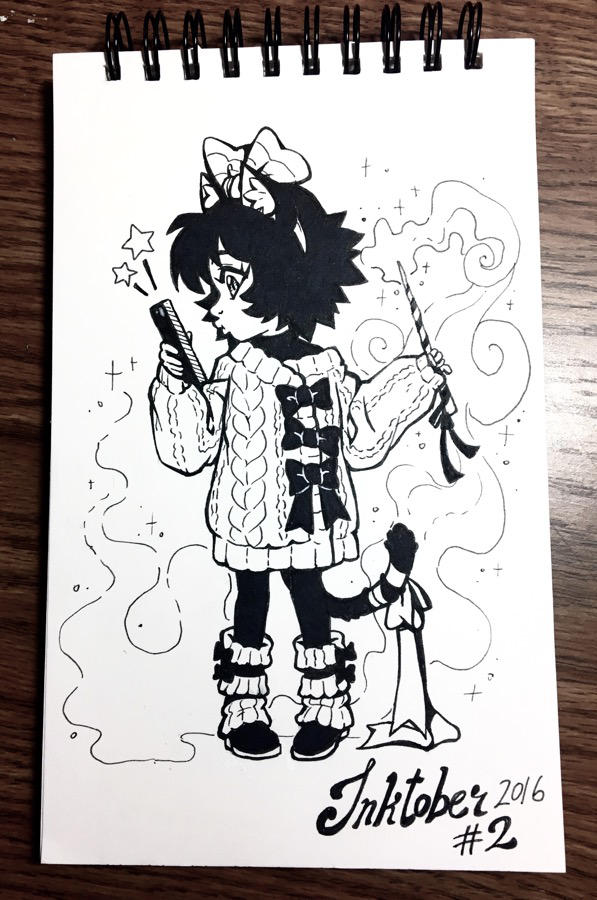 Inktober 2016 Day 2 by celesse