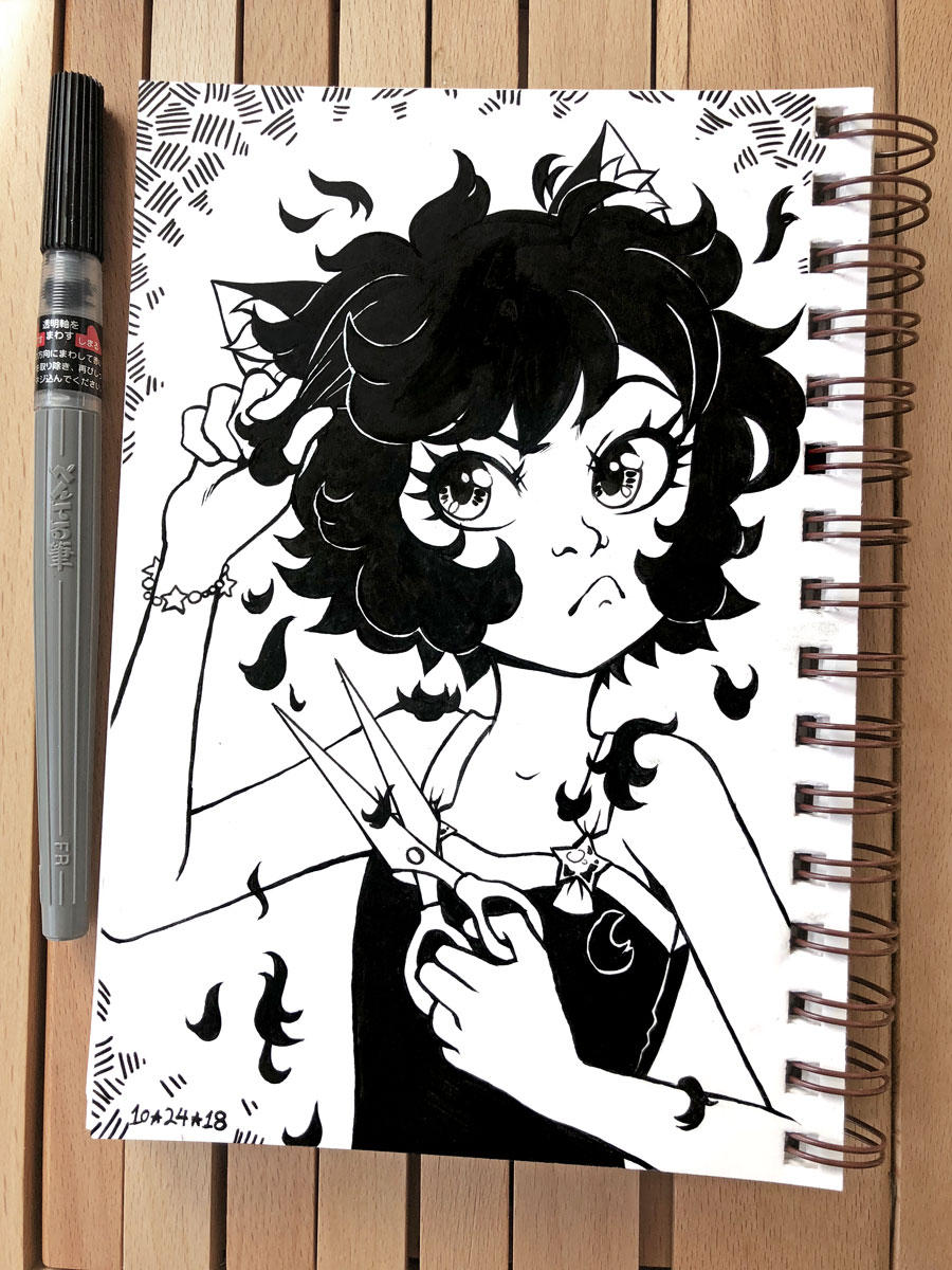 Inktober 2018 Day 24 - Chop by celesse