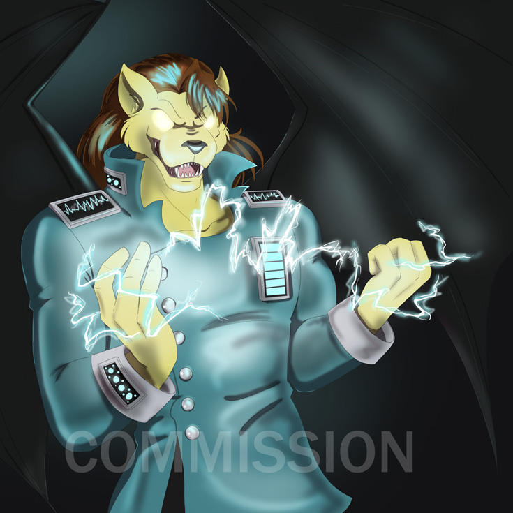 Commission: Casandro in Hard Drive's Surge Coat by Ty-Chou