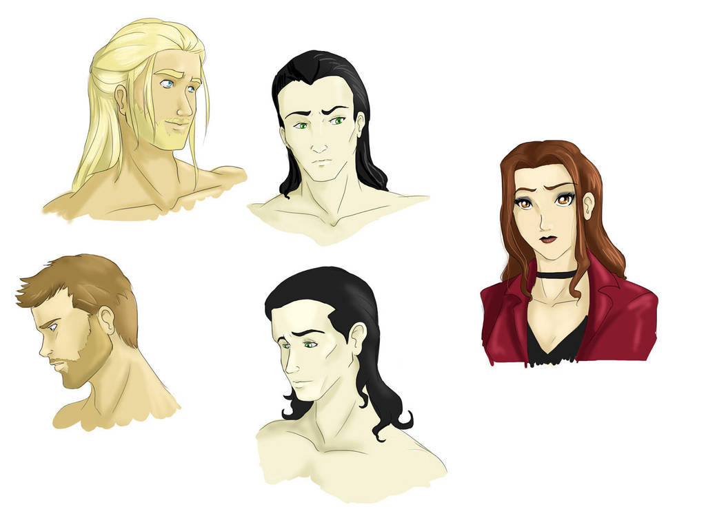 Avengers Face Studies by Ty-Chou
