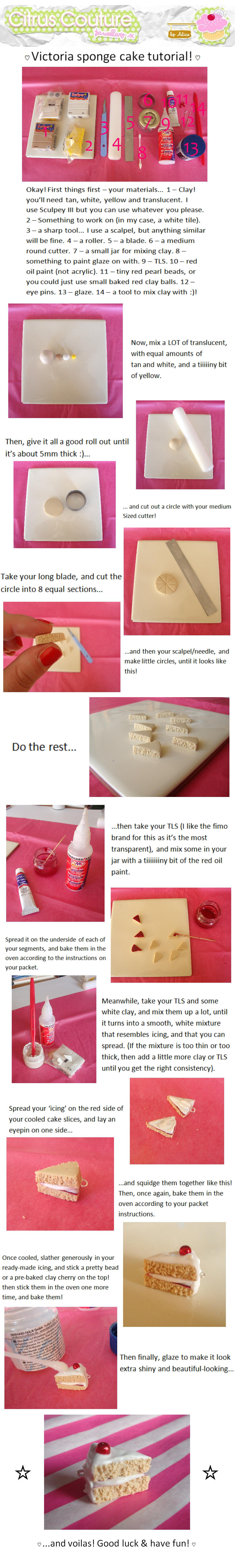 Victoria sponge charm tutorial by citruscouture