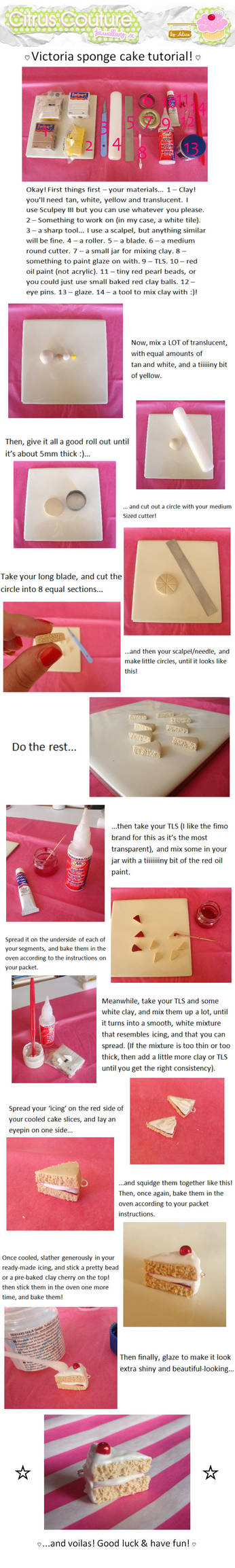 Victoria sponge charm tutorial by citruscouture