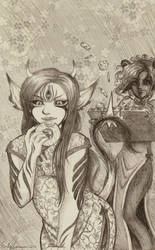 Hanako and Iruka by EmilyCammisa