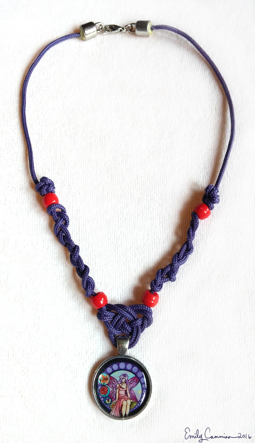 'Stained Glass Fairy' Celtic Knot Necklace by EmilyCammisa