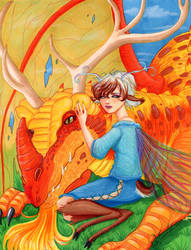 Elywn and Venor the Dragon - Character Creation 17 by EmilyCammisa