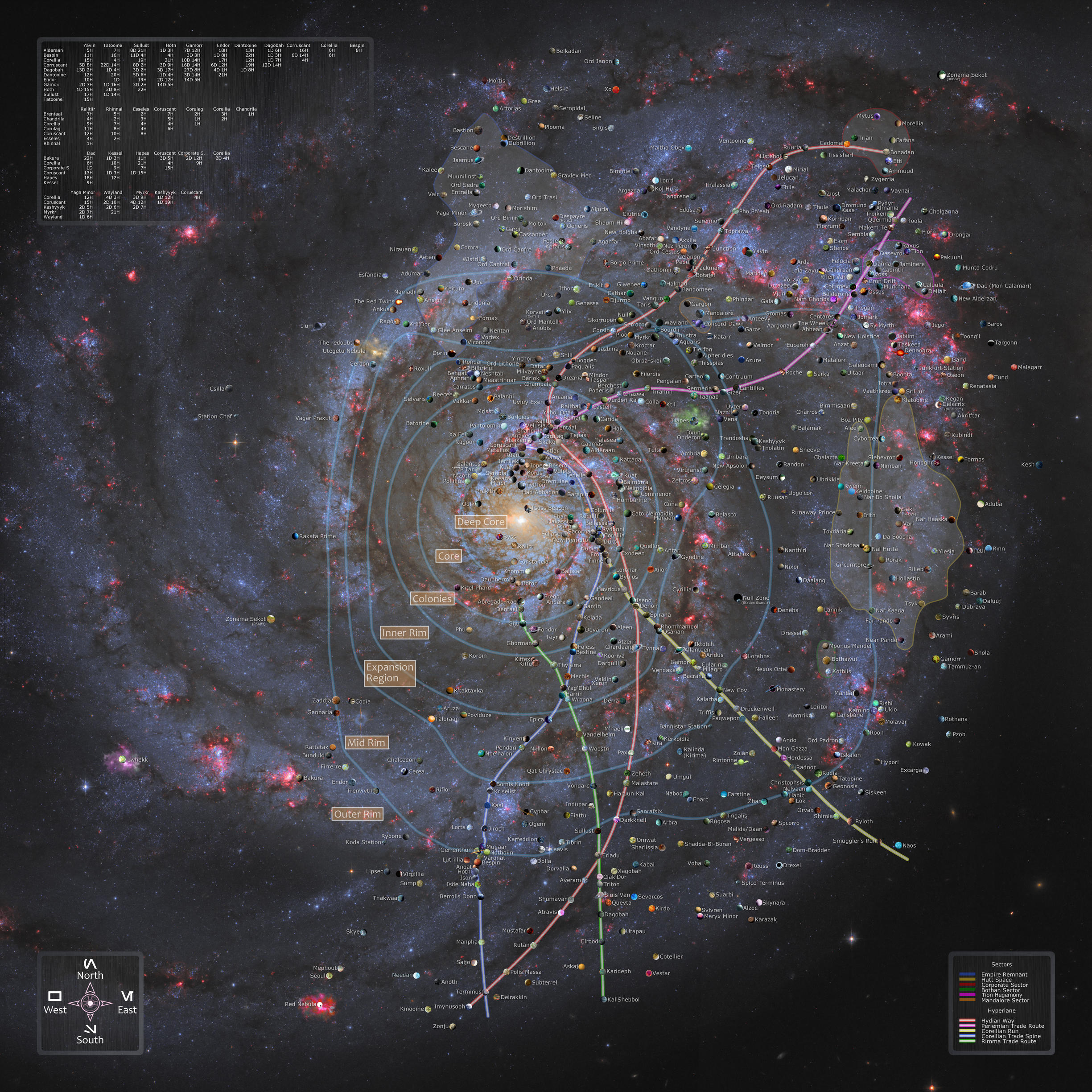 Starwars Galaxy Map completed V1 6 By Manaii On DeviantArt