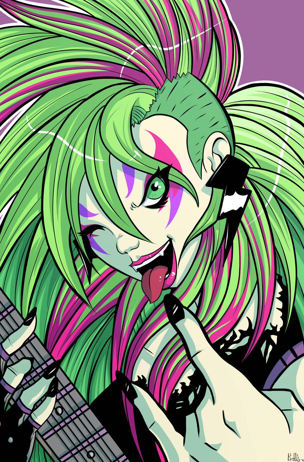 Jem And The Holograms Pizzazz color by PaperMoon92 on DeviantArt