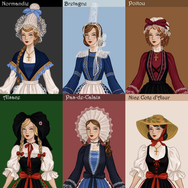French Folklore Dress up by AzaleasDolls