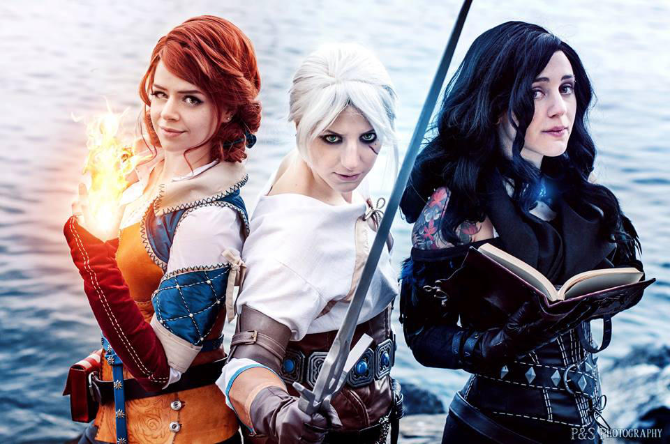 Foot nurse sexy Triss and yennefer cosplay