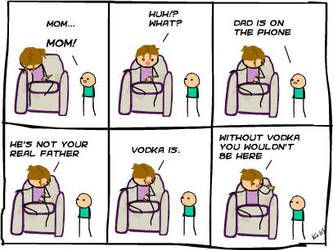 On The Phone by kris-wilson