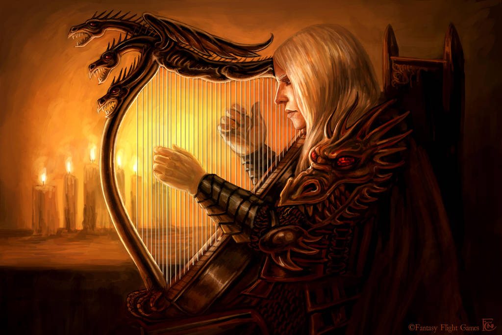 Rhaegar's Harp by feliciacano