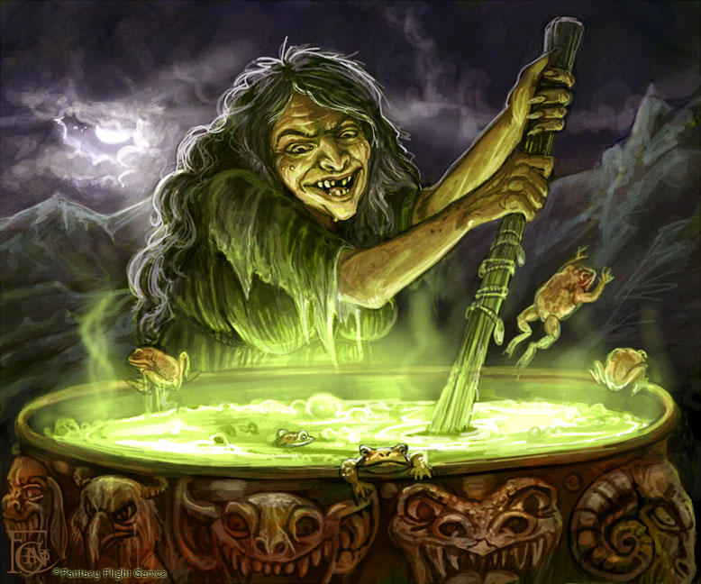 Cauldron Crone for Talisman by feliciacano