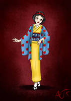 Kimono Disney Princesses : Pocahontas by Atomicfrog83 on DeviantArt