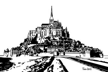 Mont Saint-Michel by Asynja