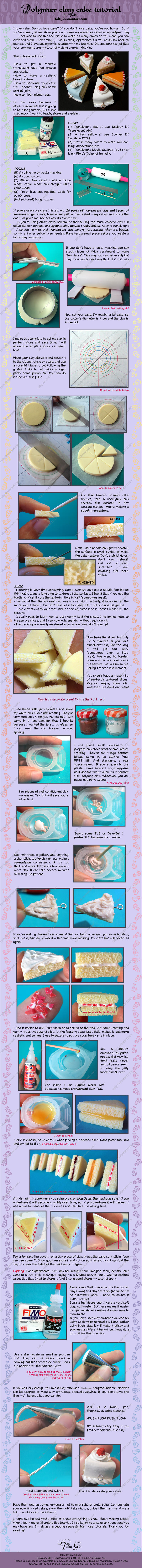 Polymer Clay Cake Tutorial by Talty