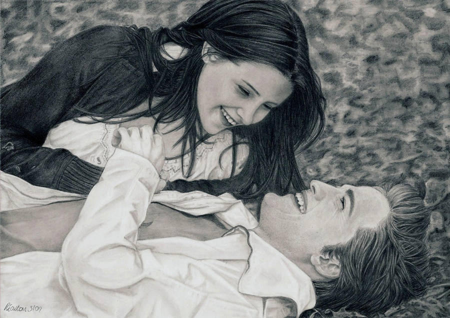 Twilight Edward and Bella by Dragonsanddaffodils