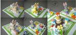 Birthday bunnies - close up by Eti-chan