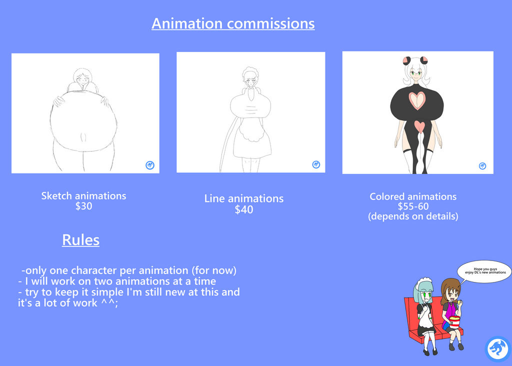 Animation commission prices by DLeagueman on DeviantArt