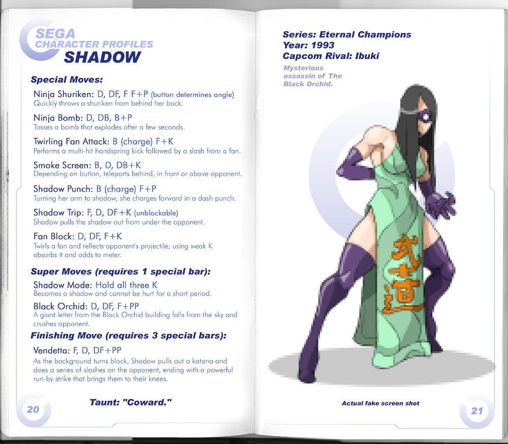 Sega vs Capcom: Shadow by MurderousAutomaton