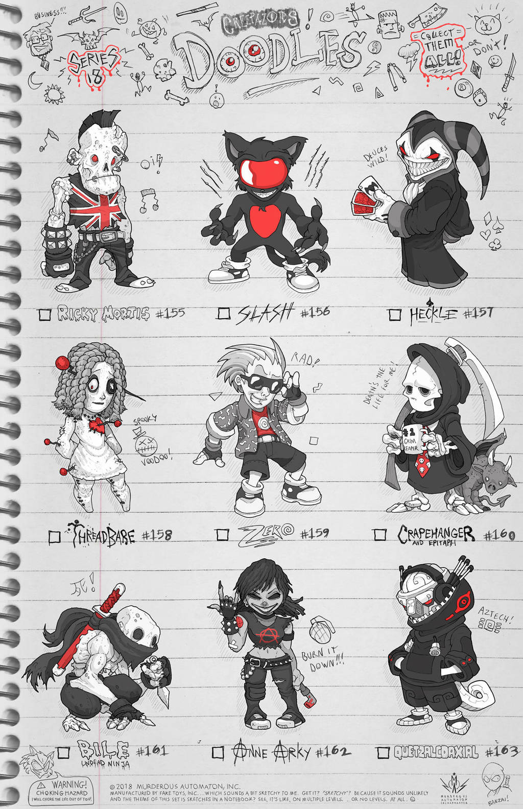 Creepazoids: Doodles by MurderousAutomaton