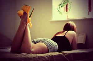 redhead bookworm by punkroc