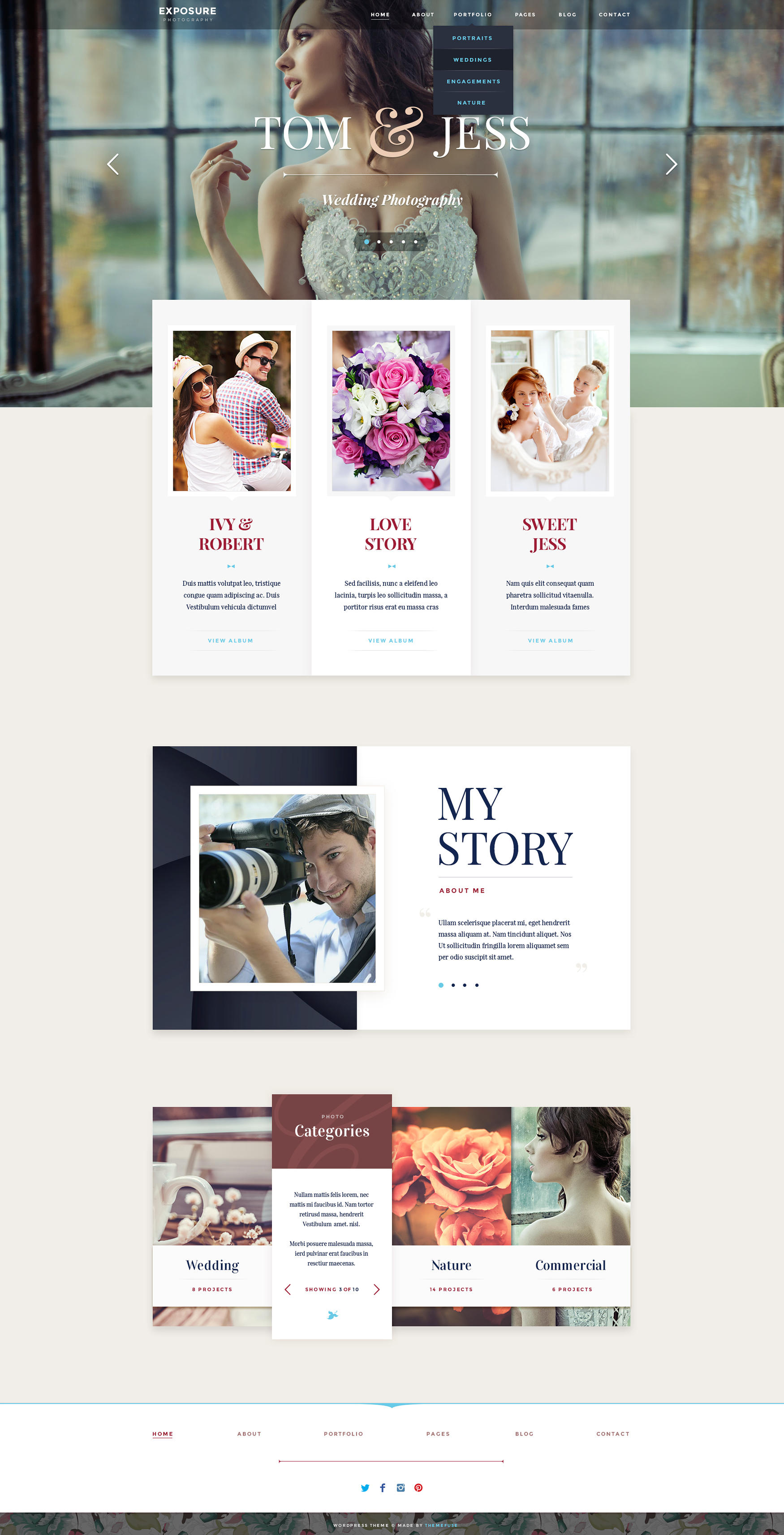 EXPOSURE Photography WordPress theme by ThemeFuse
