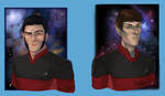 Captain John Hunt + Commander Vusnok by Sgt-Sahara