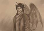 Merlin (Waist-up Sketch) by Sgt-Sahara
